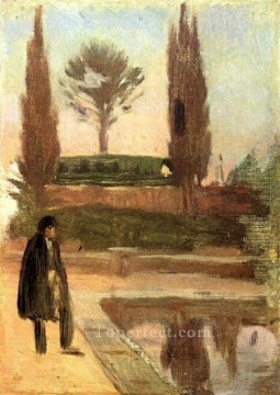  1897 Lienzo - Homme dans un parc 1897 Cubismo